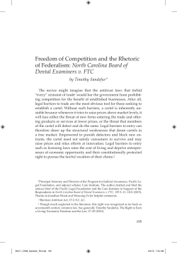 Freedom of Competition and the Rhetoric of