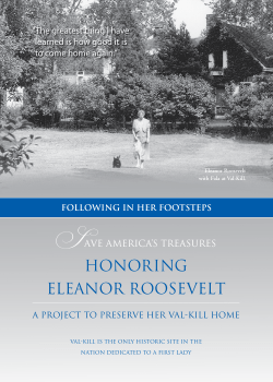 honoring eleanor roosevelt - The Eleanor Roosevelt Val