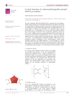 Crystal structure of catena-poly [[aquadi-n-propyltin (IV)]-&mu;