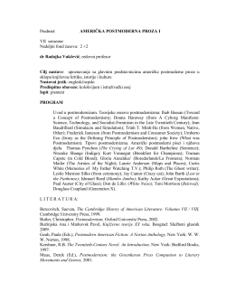 američka postmoderna proza i