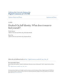 Hooked On Self-Identity: What does it mean to find yourself?
