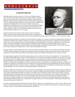 alexander hamilton