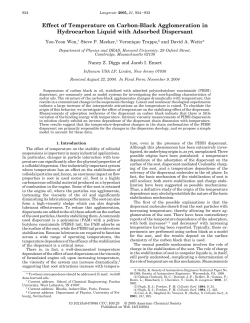 Effect of Temperature on Carbon-Black Agglomeration