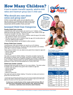 How Many Children? - ND Child Care Aware