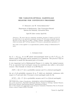 THE VARIANCE-OPTIMAL MARTINGALE MEASURE