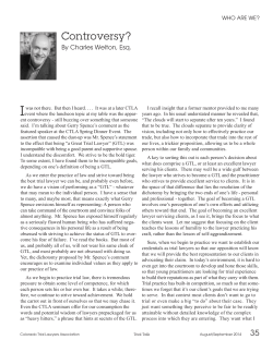 Controversy? - Charles Welton