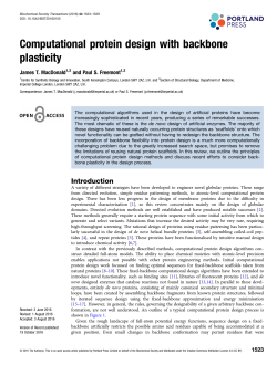 Computational protein design with backbone plasticity