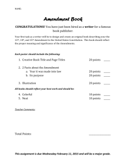 13 14 15 Amendment Book Project