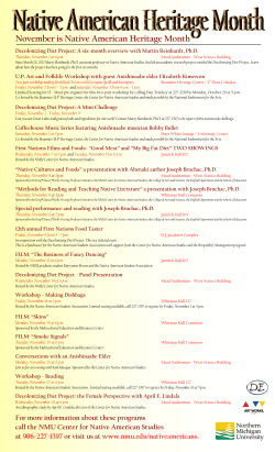 November is Native American Heritage Month