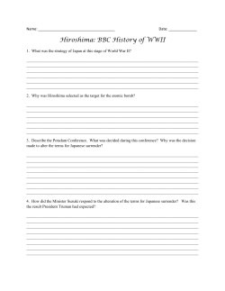 Hiroshima: BBC History of WWII
