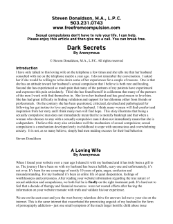 A Loving Wife - Treatment for Sex Addiction, Sexual Addictions, Porn