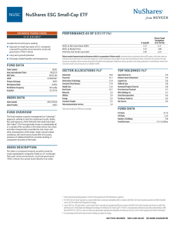 NUSC NuShares ESG Small-Cap ETF