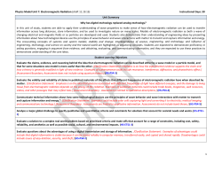 Physics Model Unit 7: Electromagnetic Radiation