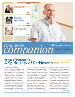 Spring 2015 Parkinson`s Companion - Dartmouth