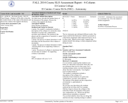 Astronomy - El Camino College