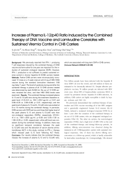 Increase of Plasma IL-12/p40 Ratio Induced by the Combined