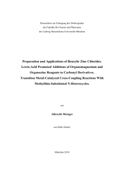 Preparation and Applications of Benzylic Zinc