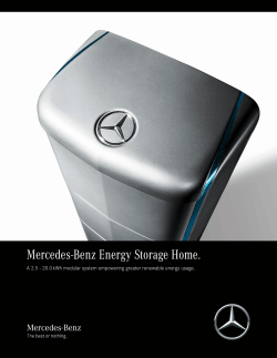 Mercedes-Benz Energy Storage Home.