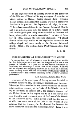 The boundary at the Lake of the Woods / [BLH].