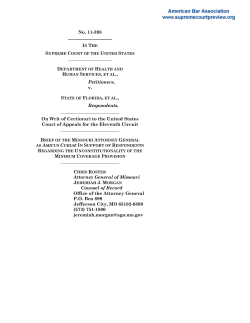 Brief for the Missouri Attorney General in Support of Respondents