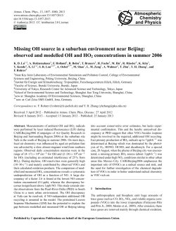 Missing OH source in a suburban environment near Beijing