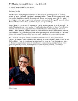 March 20, 2015 - Westport Country Playhouse