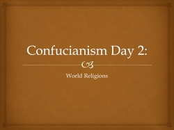 Confucius` Answer - Wayzata Public Schools