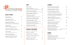 COLD | RAW HOT LARGE SIDES