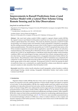 Improvements to Runoff Predictions from a Land Surface Model with