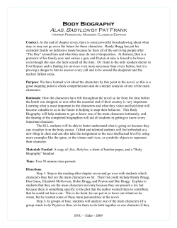Body Biography Alas, Babylon by Pat Frank