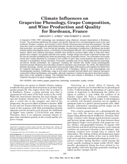 Climate Influences on Grapevine Phenology, Grape