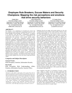 Employee Rule Breakers, Excuse Makers and