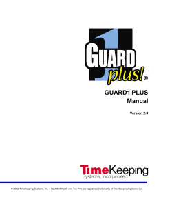 Guard1 Plus SE Administrators Manual