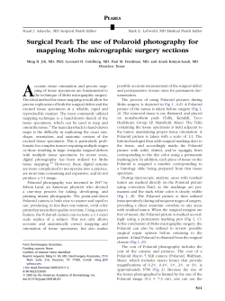 Surgical Pearl: The use of Polaroid photography for mapping Mohs