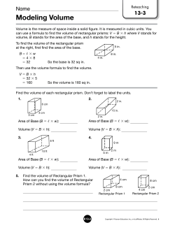 Modeling Volume - Issaquah Connect