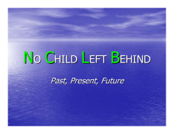 NO CHILD LEFT BEHIND