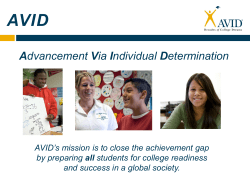Advancement Via Individual Determination
