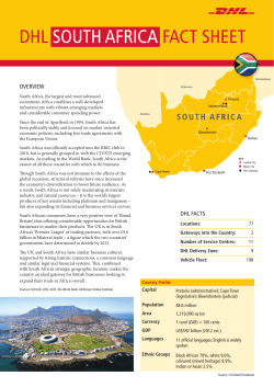 dhl south africa fact sheet