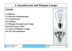 4. Incandescent and Halogen Lamps - fh