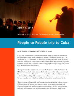 People to People trip to Cuba