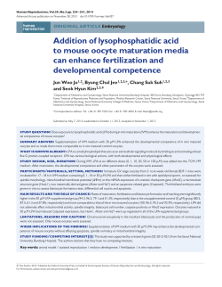 Addition of lysophosphatidic acid to mouse