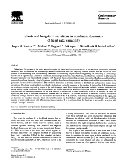 Short- and long-term variations in non