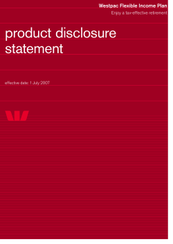 Westpac Flexible Income Plan PDS