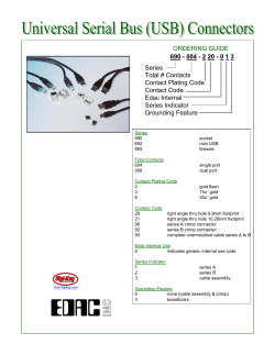 ORDERING GUIDE 690 - 004 - 2 20 - 0 1 3 Series Total # Contacts