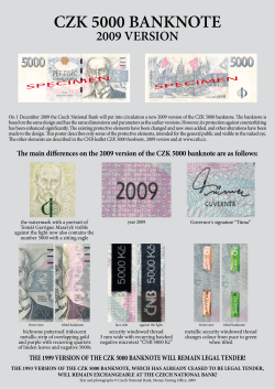 CZK 5000 &ndash; poster, A3 format &ndash; English version