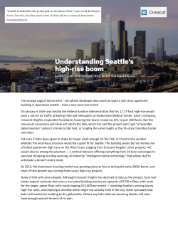 Understanding Seattle`s high-rise boom
