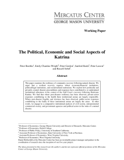 The Political, Economic and Social Aspects of