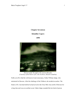 Chapter Seventeen Klondike Capers 1898