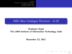 Catalogue Optimization