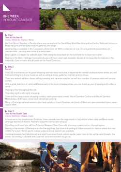 one week in mount gambier